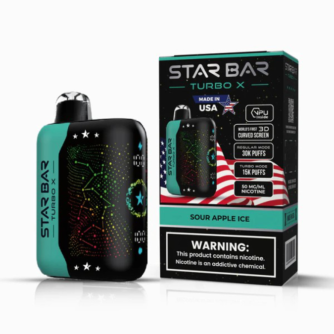 Picture of STAR BAR 30K - SOUR APPLE ICE