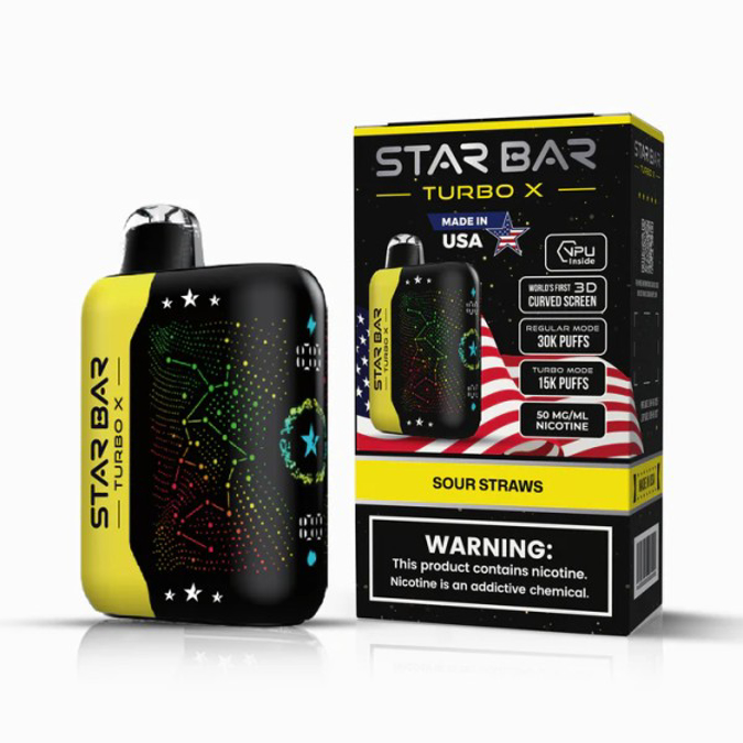 Picture of STAR BAR 30K - SOUR STRAWS