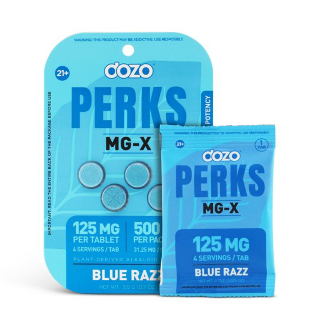 Picture of DOZO PERKS MG-X  500MG 4CT - BLUE RAZZ