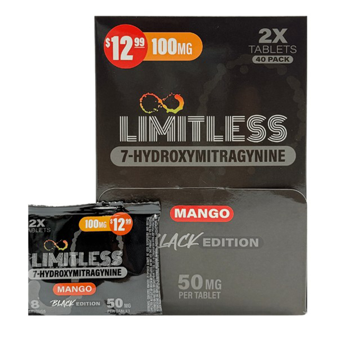 Picture of LIMITLESS 7 HYDROXY 50MG 10CT - MANGO