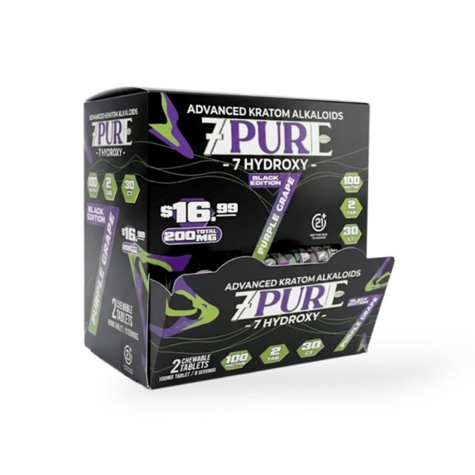 Picture of 7 PURE 7 HYDROXY 200MG 30PK - PURPLE GRAPE