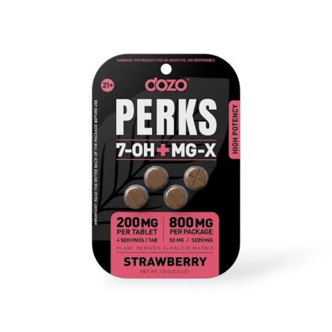 Picture of DOZO PERKS 7OH + MG-X  800MG 5CT - STRAWBERRY
