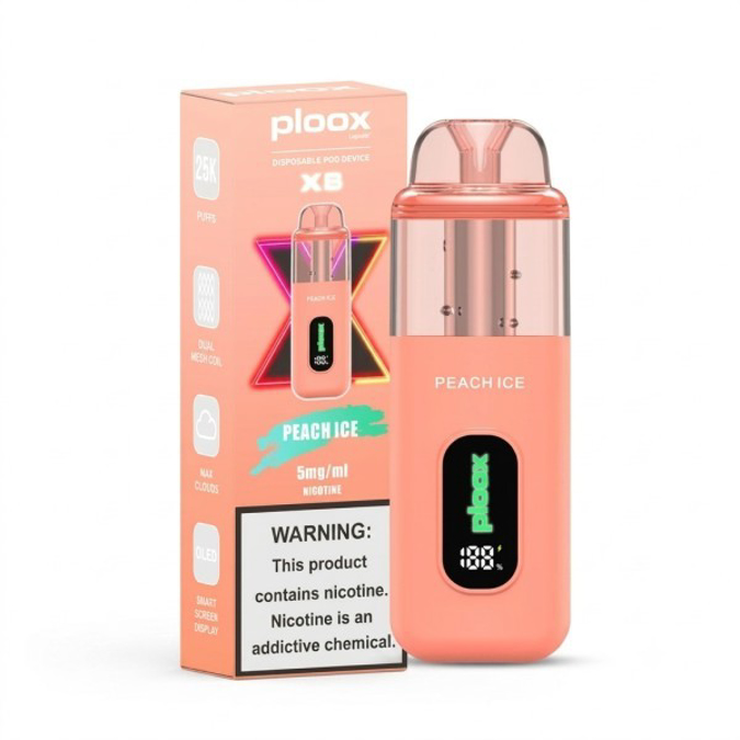 Picture of PLOOX DISPOSABLE POD 25K - PEACH ICE