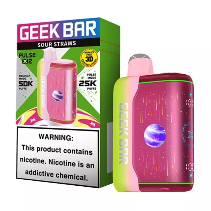 Picture of GEEK BAR PULSE X 2 50K - SOUR STRAWS