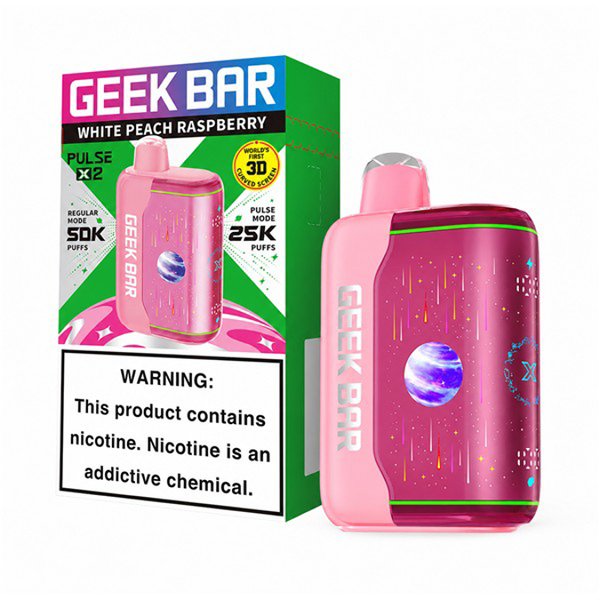 Picture of GEEK BAR PULSE X 2 50K - WHITE PEACH RESPBERRY