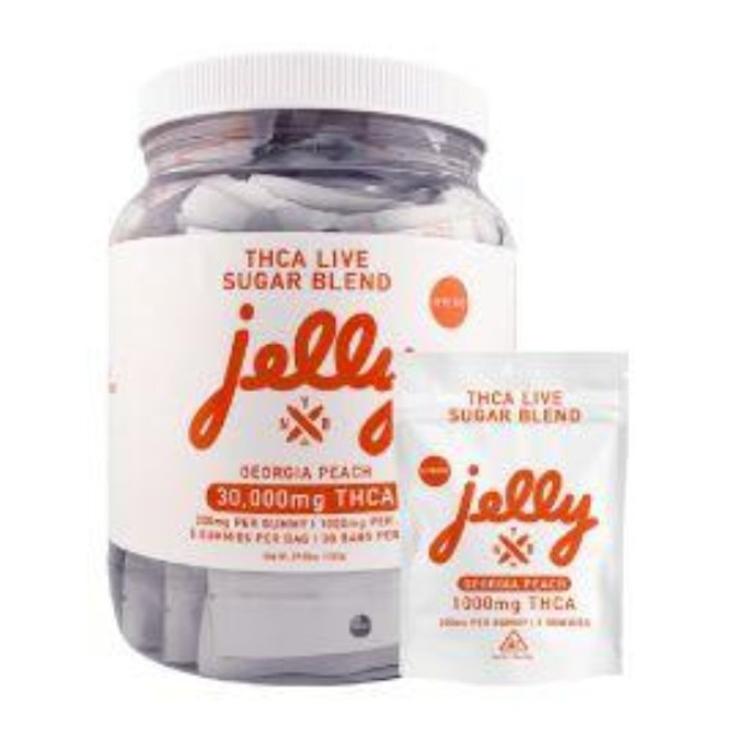 Picture of NYB JELLY THCA GUMMIES 30000 MG 30CT JAR - GEORGIA PEACH