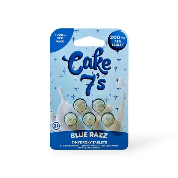 Picture of CAKE 7'S  7 HYDROXY 200MG 10CT - BLUE RAZZ
