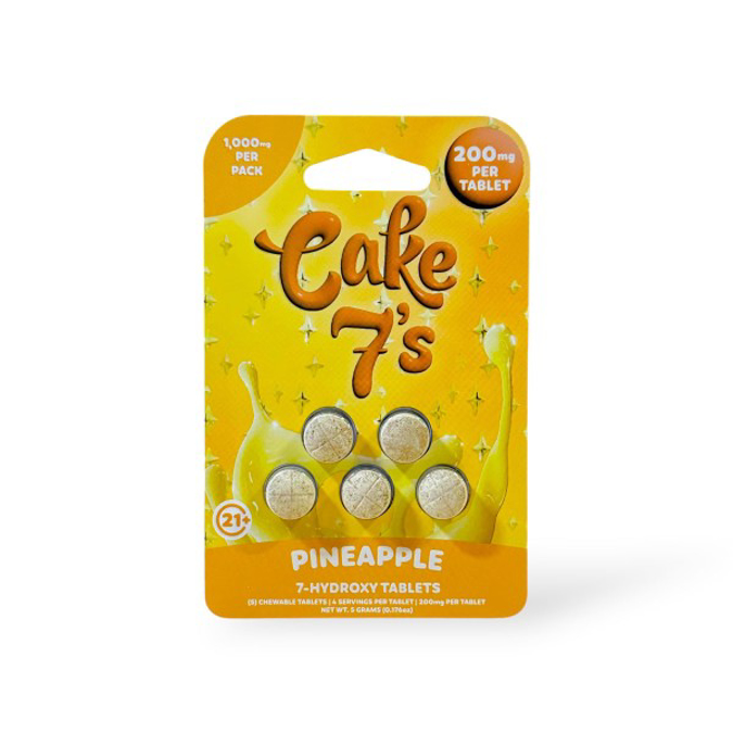 Picture of CAKE 7'S  7 HYDROXY 200MG 10CT - PINEAPPLE