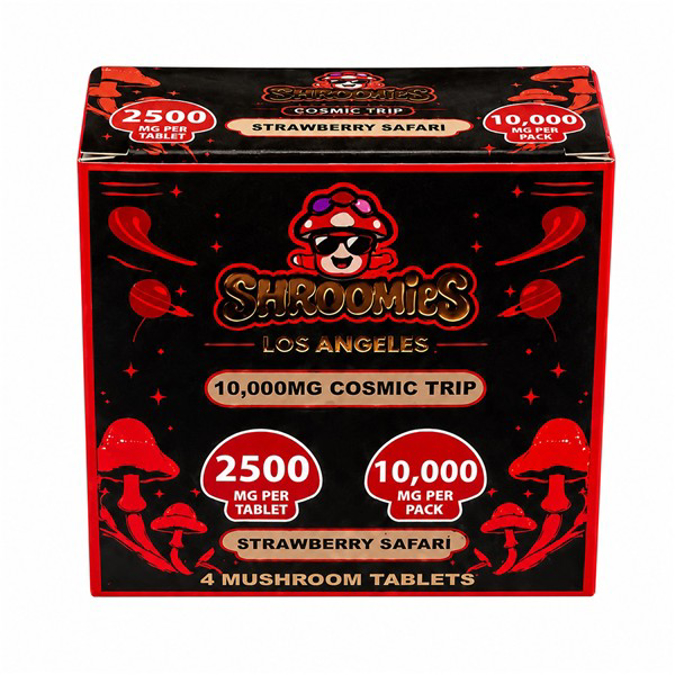Picture of SHROOMIES MUSHROOM TABLETS 2500MG 10CT - STRAWBERRY SAFARI