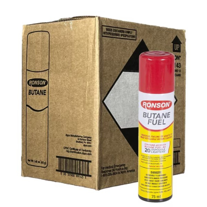 Picture of RONSON BUTANE FUEL 75ML 12CT