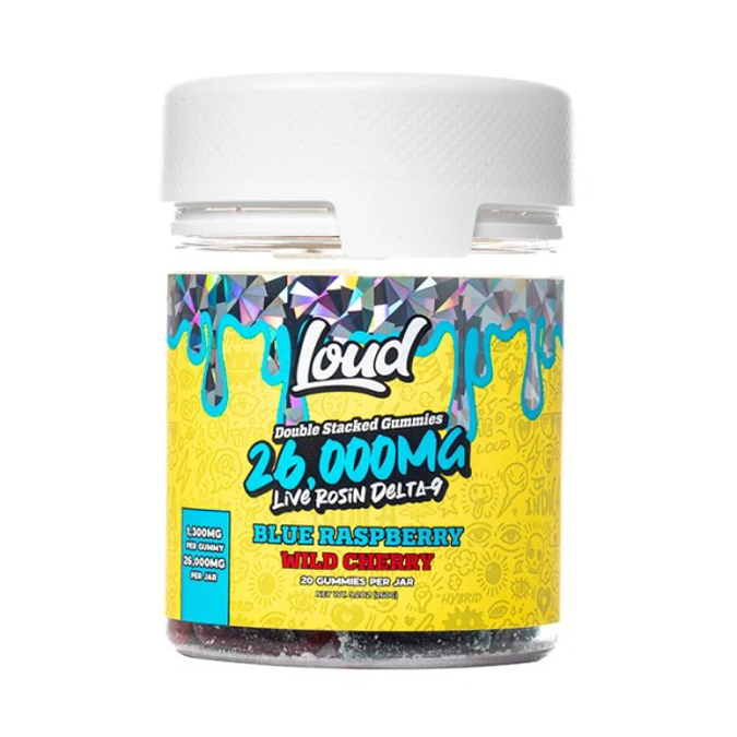 Picture of LOUD GUMMIES 26000MG 20CT - BLUE RASPBERRY x WILD CHERRY
