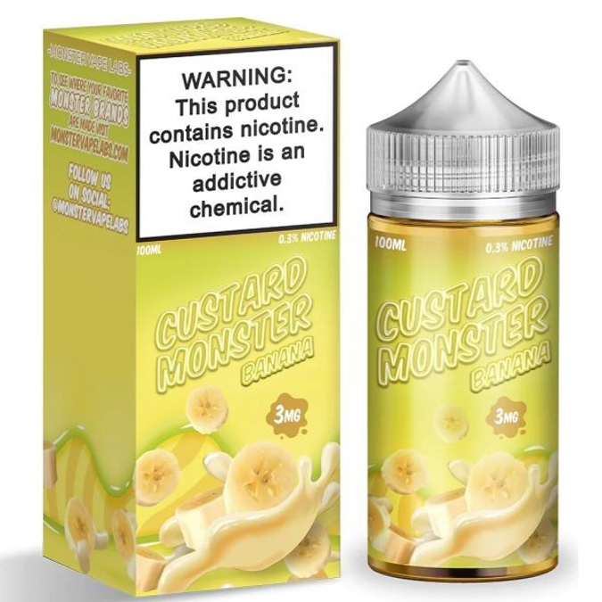 Picture of CUSTARD MONSTER 3MG 100ML - BANANA