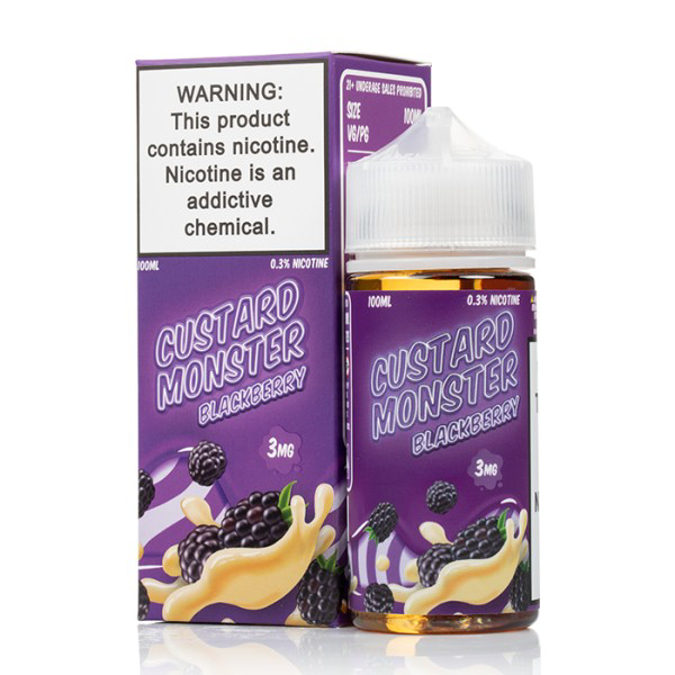 Picture of CUSTARD MONSTER 3MG 100ML - BLACKBERRY
