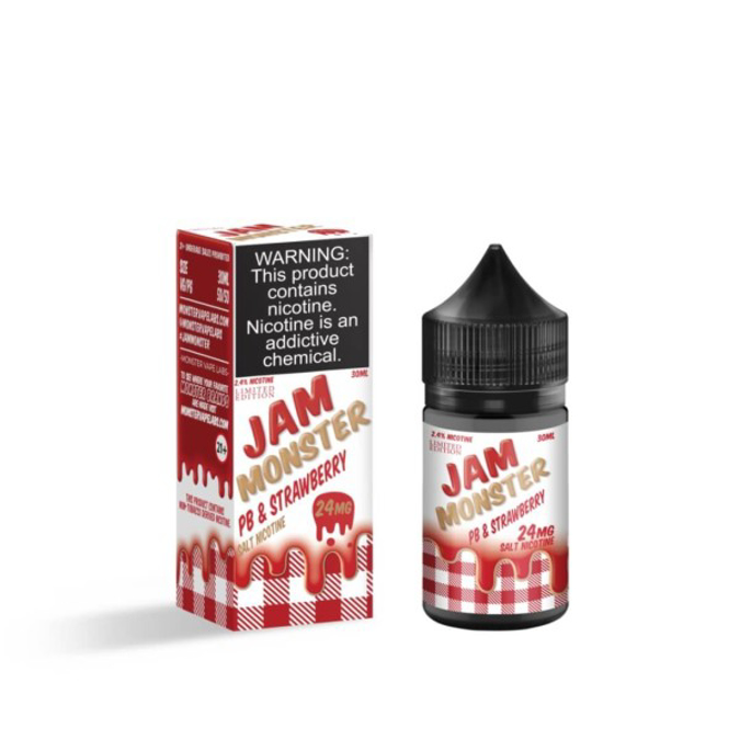 Picture of JAM MONSTER  48MG 30ML - PB & STRAWBERRY
