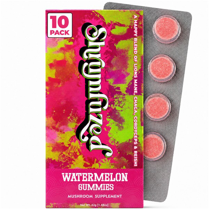 Picture of SHRUMFUZED MUSHROOM GUMMIES 1000MG 10CT - WATERMELON