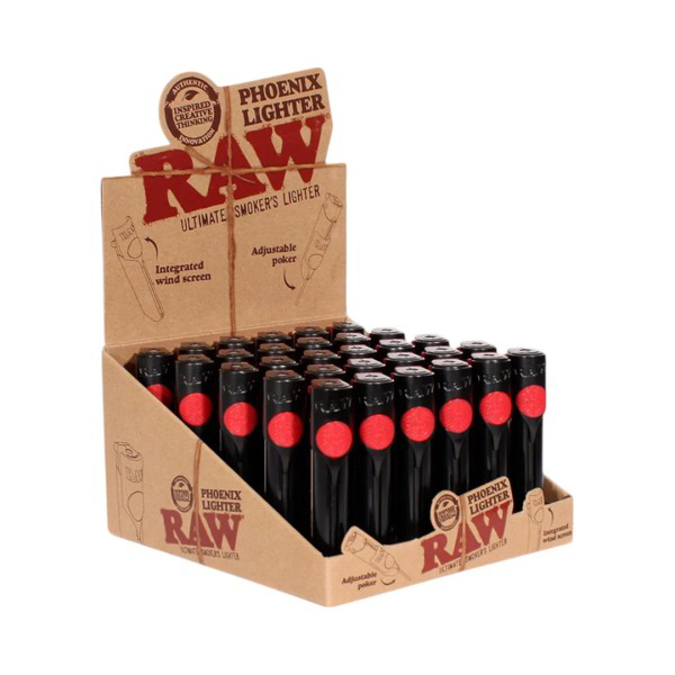 Picture of RAW PHOENIX LIGHTER BLACK 30 BOX