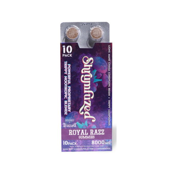 Picture of SHRUMFUZED MUSHROOM GUMMIES 1000MG 10CT - ROYAL RAZZ