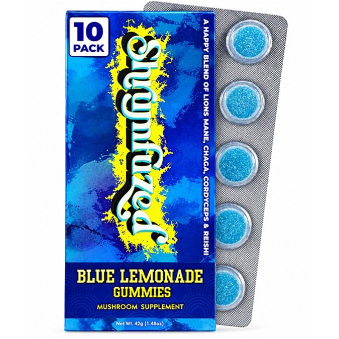 Picture of SHRUMFUZED MUSHROOM GUMMIES 1000MG 10CT - BLUE LEMONADE