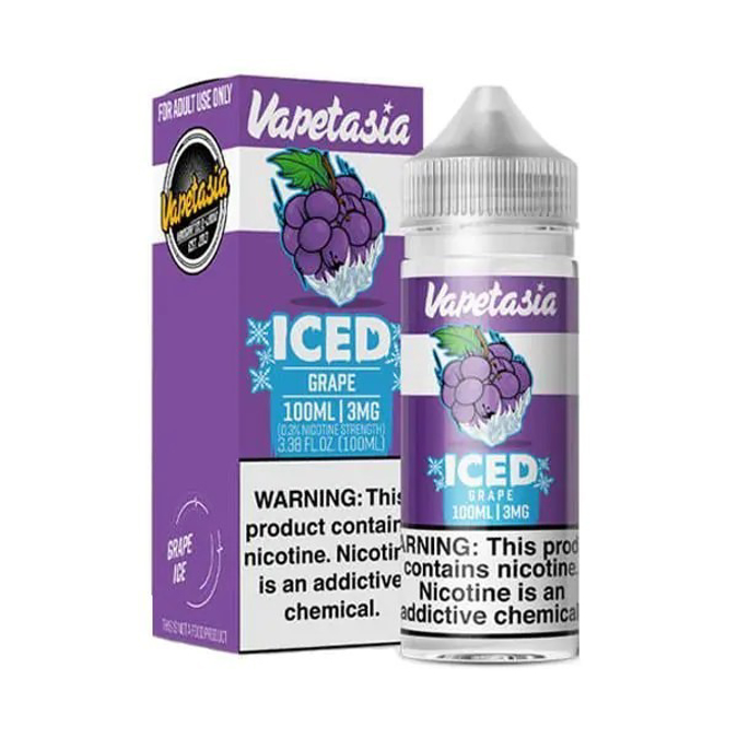 Picture of VAPETASIA ICED 6MG 100ML - GRAPE