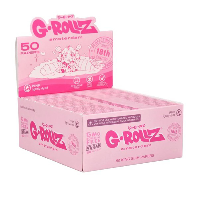 Picture of G ROLLZ LIGHTLY DYED PINK 114 PAPERS 50 CT