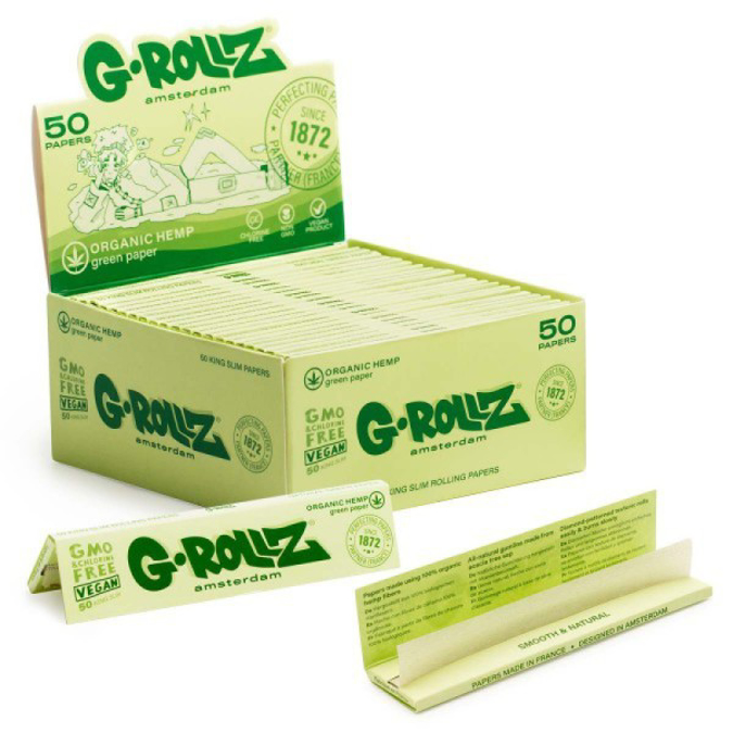 Picture of G ROLLZ ORGANIC GREEN HEMP 50 KS PAPERS 50CT