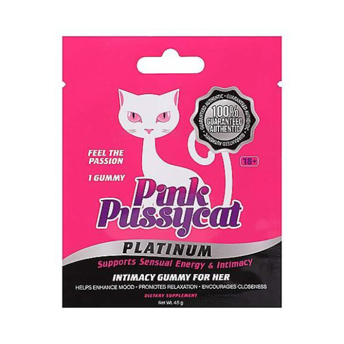 Picture of PINK PUSSY CAT GUMMY FOR HER 24CT