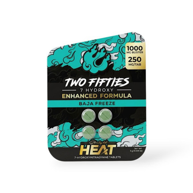 Picture of TWO FIFTIES 7 HYDROXY 250MG 4CT - BAJA FREEZE