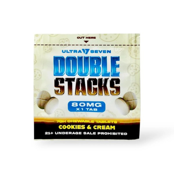 Picture of DOUBLE STACKS 7OH 80MG TAB - COOKIES N CREAM