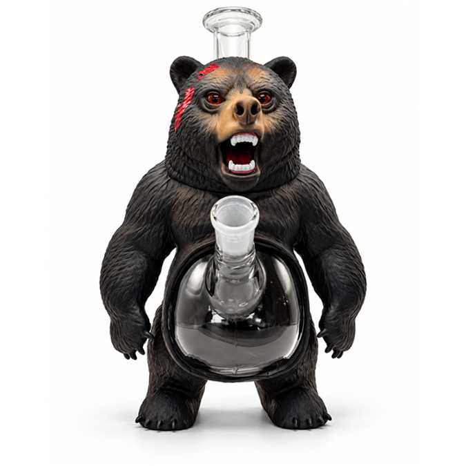 Picture of WATER PIPE 9.1'' BLACK BEAR