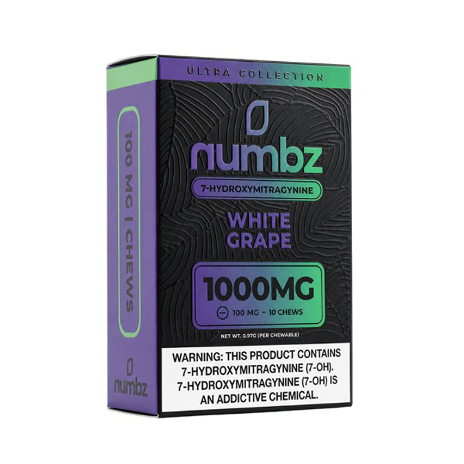 Picture of NUMBZ 7 HYDROXY 1000MG 5CT BOX - WHITE GRAPE