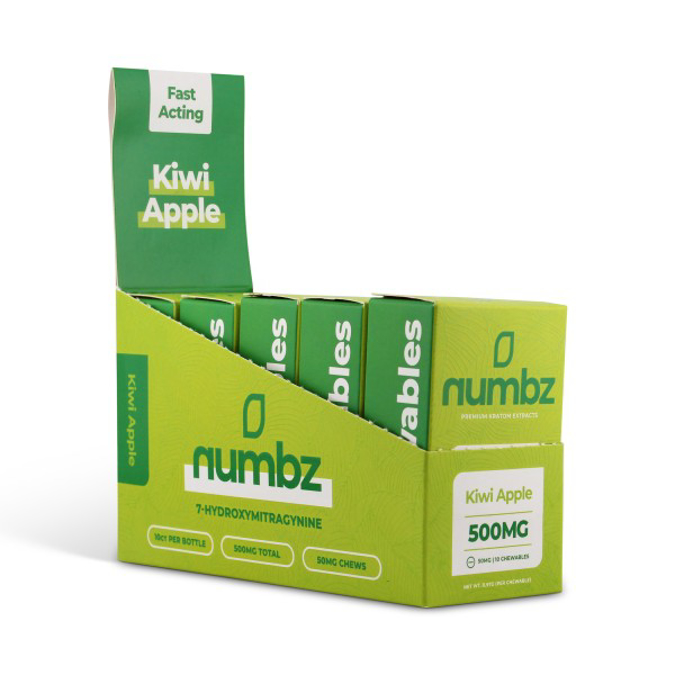 Picture of NUMBZ 7 HYDROXY 500MG 5CT BOX - KIWI APPLE