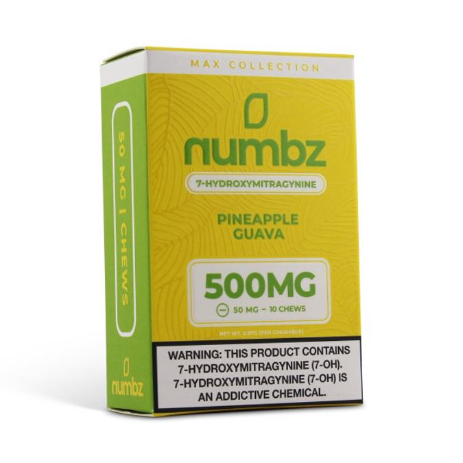 Picture of NUMBZ 7 HYDROXY 500MG 5CT BOX - PINEAPPLE GUAVA