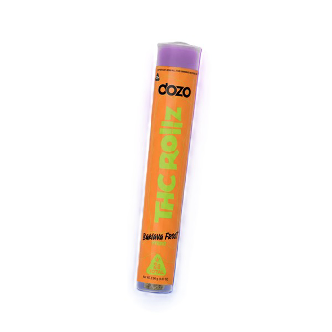 Picture of DOZO THC 2G PRE ROLLS 20CT - BAKLAVA FROST (HYBRID)