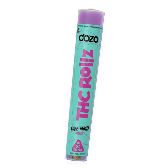 Picture of DOZO THC 2G PRE ROLLS 20CT - PEZ MINT (INDICA)