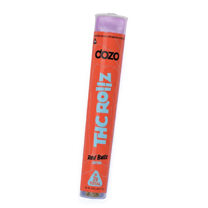Picture of DOZO THC 2G PRE ROLLS 20CT - RED BULLZ (SATIVA)