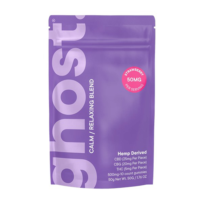 Picture of GHOST CBD CALM GUMMY 50MG 5CT - STRAWBERRY