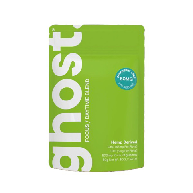 Picture of GHOST CBD FOCUS GUMMY 50MG 5CT - RASPBERRY LIME