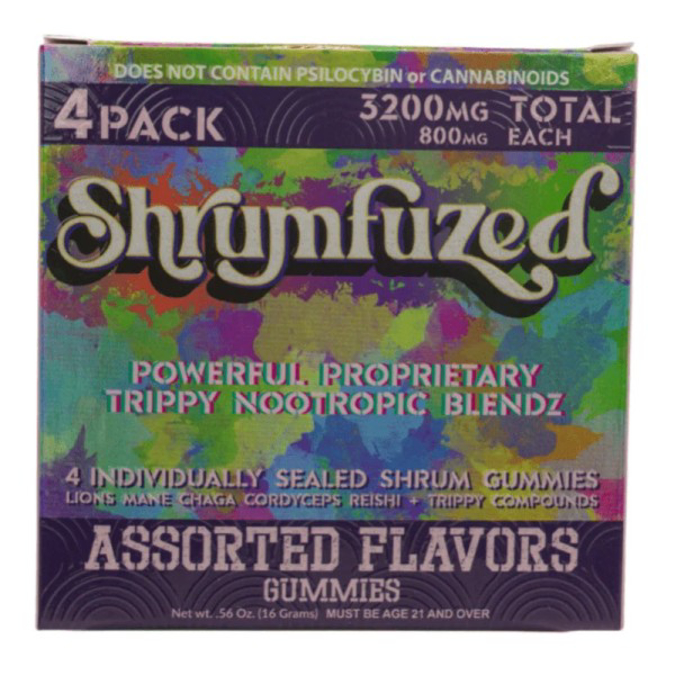 Picture of SHRUMFUZED MUSHROOM GUMMIES 1000MG 10CT - ASSORTED FLAVOURS