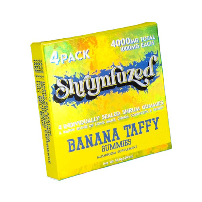 Picture of SHRUMFUZED MUSHROOM GUMMIES 1000MG 10CT - BANANA TAFFY