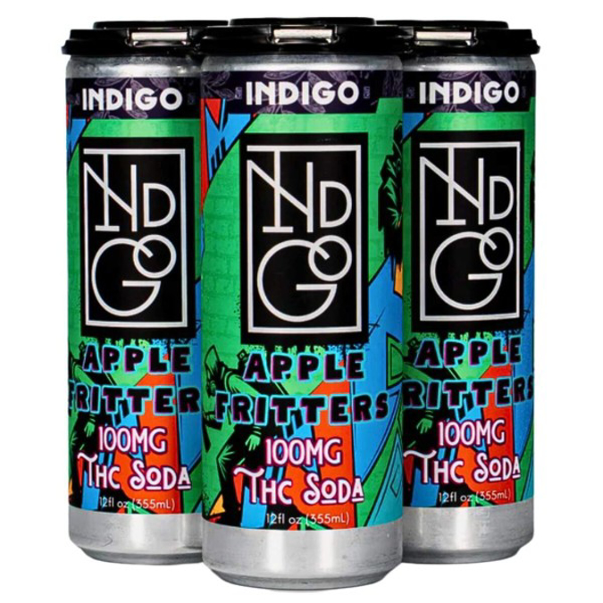 Picture of INDIGO THC SETLZER 100MG 4CT - APPLE FRITTERS