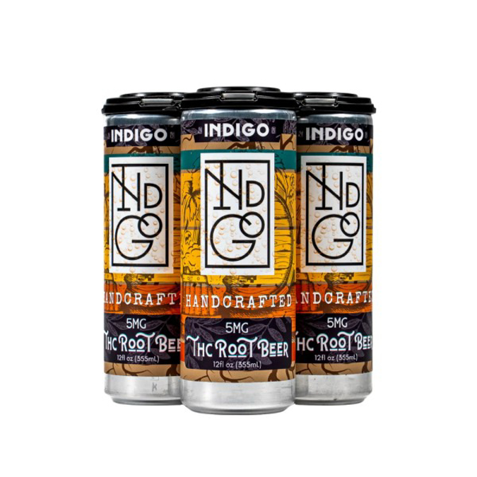 Picture of INDIGO THC SETLZER 100MG 4CT - THE ROOT BEER